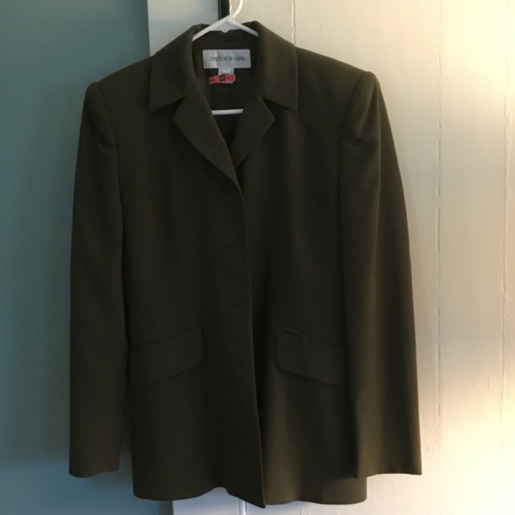 Jones New York moss green women’s blazer size 4 - Picture 3 of 4